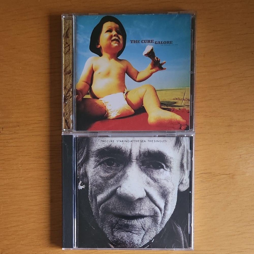 The Cure "Standing On The Beach", "Galore" - 1980s 90s CDs (Lot of 2) 